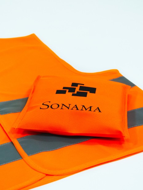 Gilets de sécurité à personnaliser FLUOFLASH Safety Pocket 