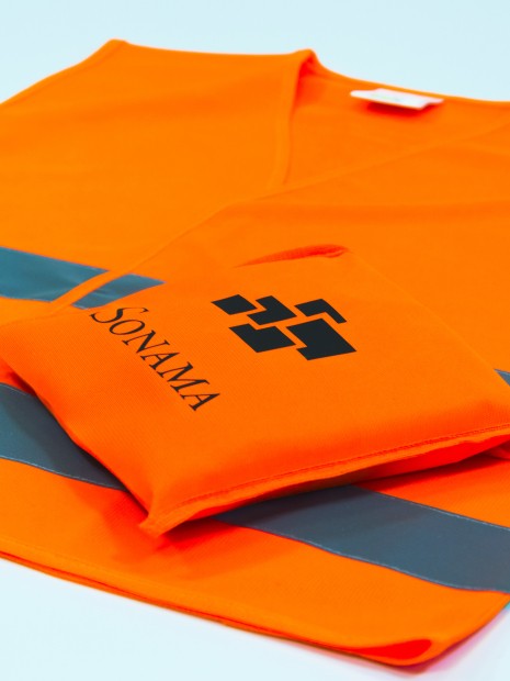 Gilets de sécurité à personnaliser FLUOFLASH Safety Pocket 
