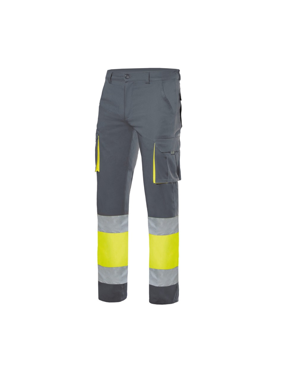 VELILLA TWO-TONE HIGH VISIBILITY MULTI-POCKET STRETCH TROUSERS Hosen personalisierbar