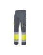 VELILLA TWO-TONE HIGH VISIBILITY MULTI-POCKET STRETCH TROUSERS Hosen personalisierbar