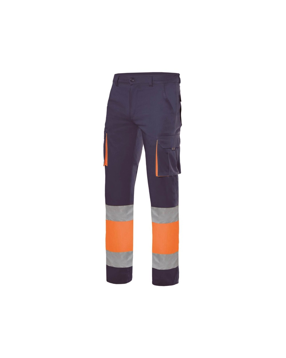 VELILLA TWO-TONE HIGH VISIBILITY MULTI-POCKET STRETCH TROUSERS Hosen personalisierbar