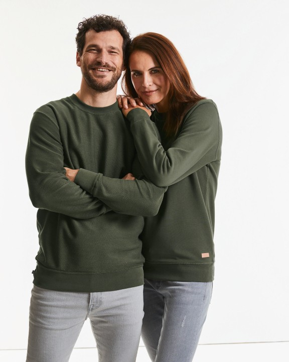 Sweat-shirts personnalisable RUSSELL PURE ORGANIC REVERSIBLE SWEAT