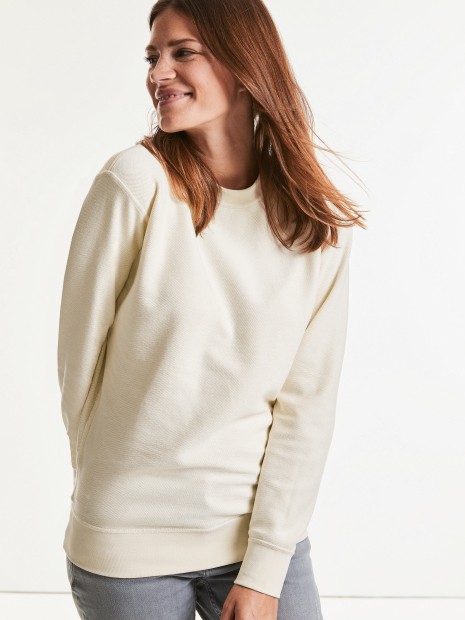 Sweat-shirts à personnaliser RUSSELL PURE ORGANIC REVERSIBLE SWEAT 