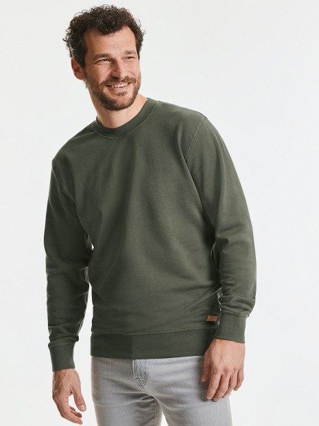 Sweat-shirts à personnaliser RUSSELL PURE ORGANIC REVERSIBLE SWEAT 