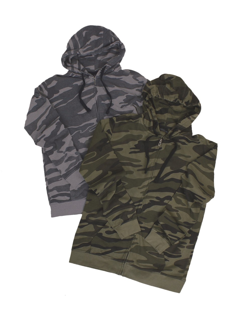 BURNSIDE Full Zip Camo Hooded Sweat Jacket Sweatshirts personalisierbar