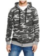 BURNSIDE Full Zip Camo Hooded Sweat Jacket Sweatshirts personalisierbar