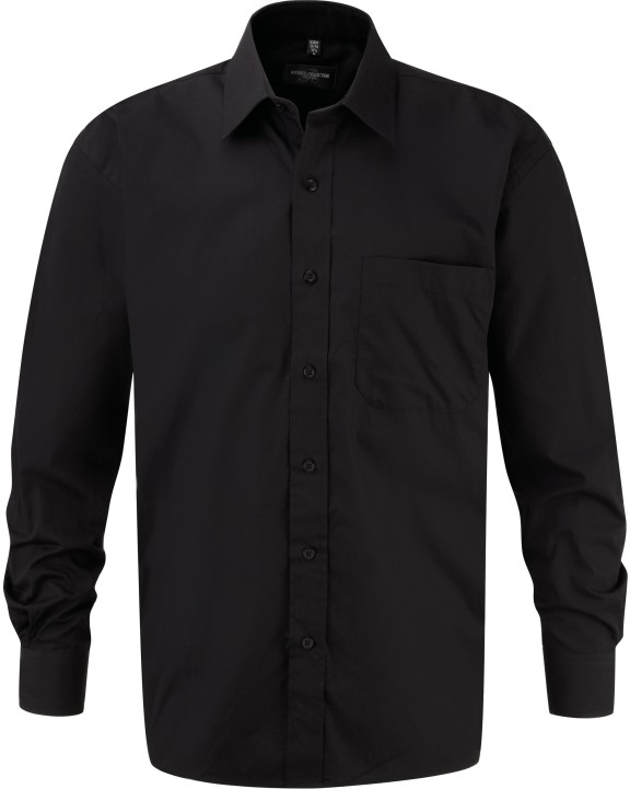 Chemises personnalisable RUSSELL Chemise homme popeline pur coton manches longues