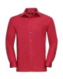 RUSSELL Men's Ls Pure Cotton Easy Care Poplin Shirt Hemden personalisierbar
