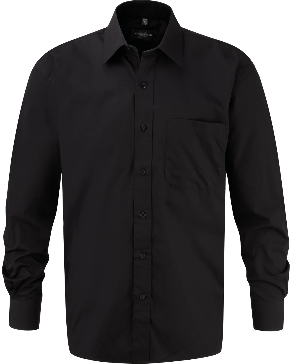 Hemden RUSSELL Men's Ls Pure Cotton Easy Care Poplin Shirt voor bedrukking &amp; borduring
