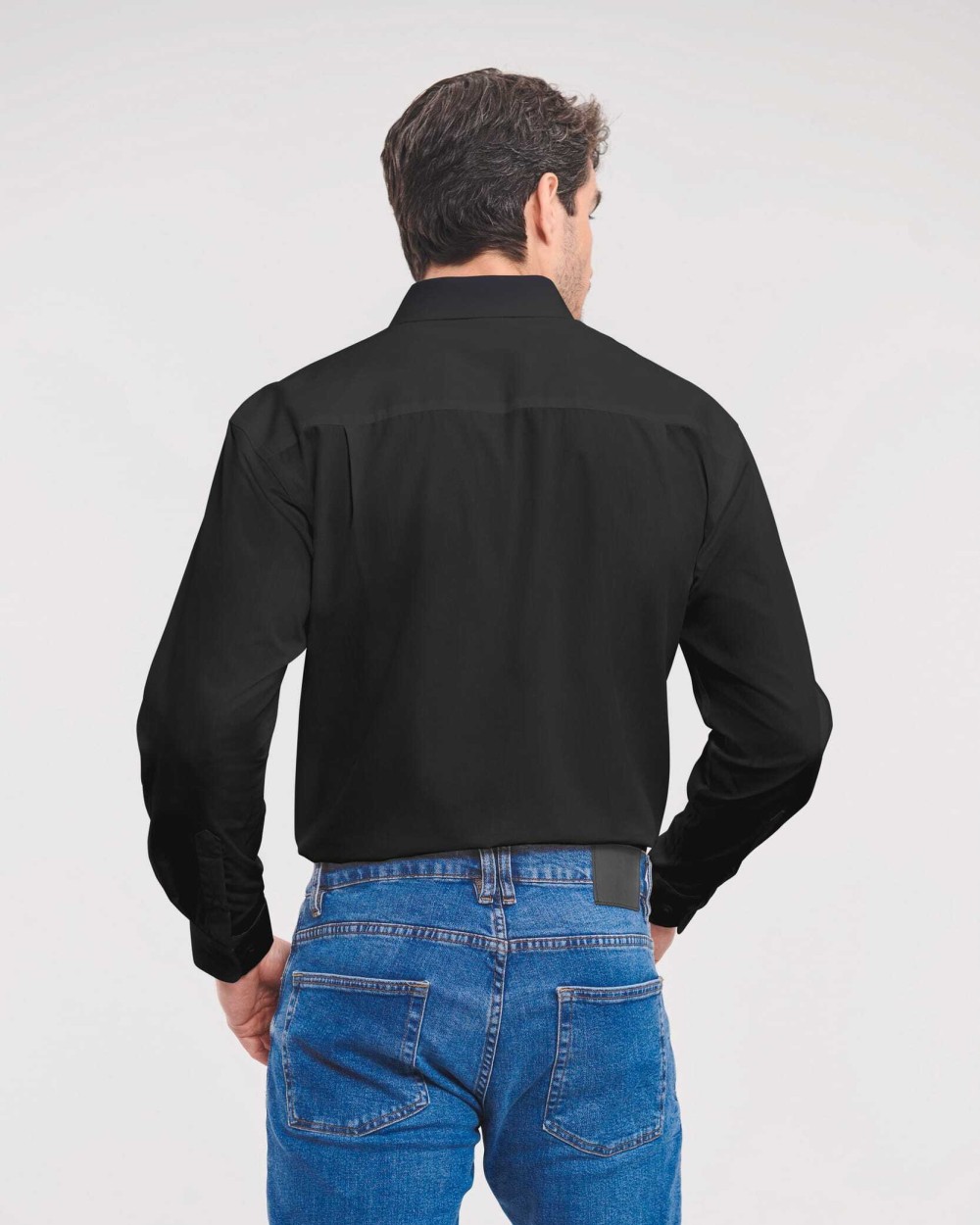 Chemises personnalisable RUSSELL Chemise homme popeline pur coton manches longues