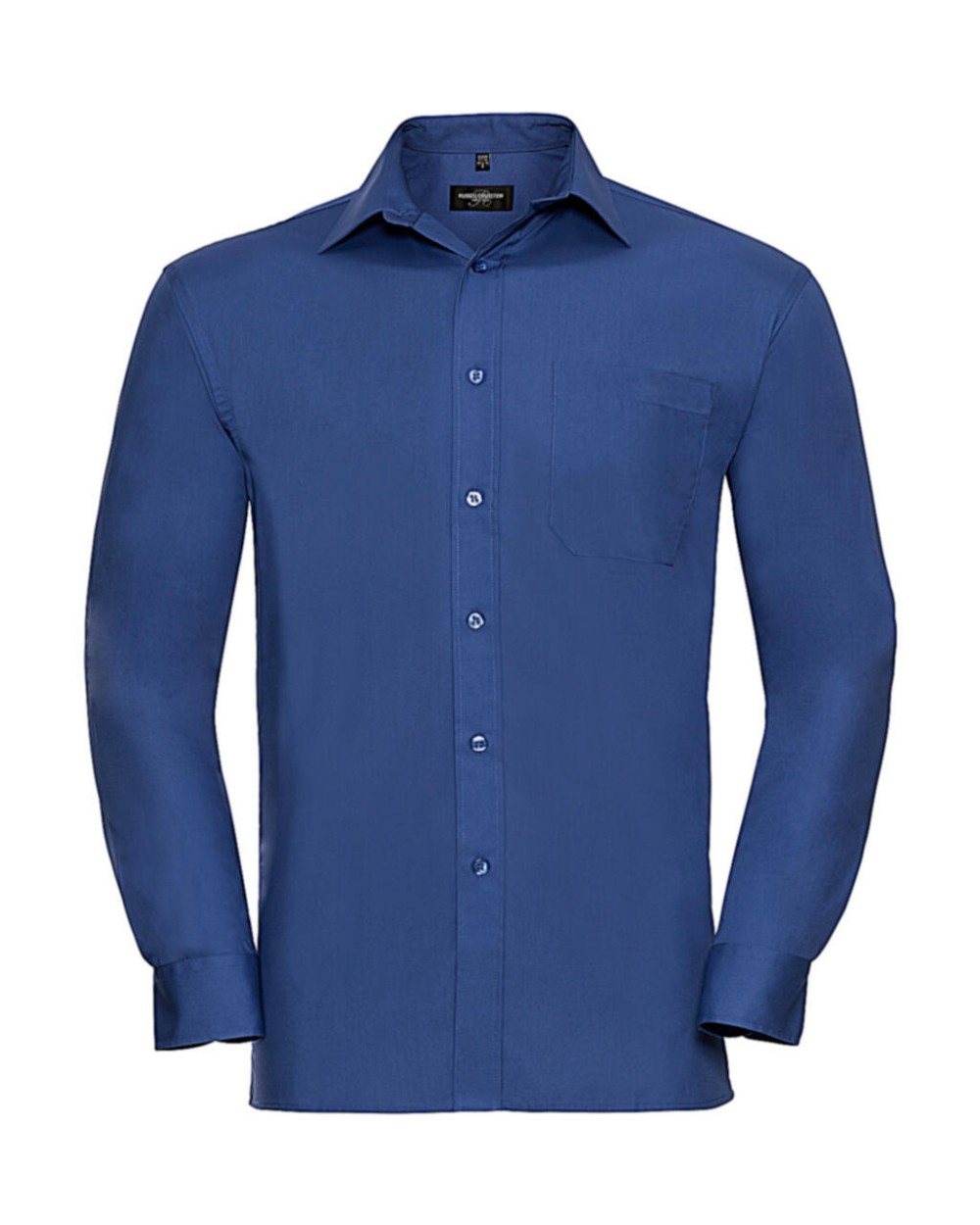 RUSSELL Men's Ls Pure Cotton Easy Care Poplin Shirt Hemden personalisierbar
