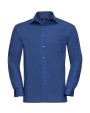 Hemden RUSSELL Men's Ls Pure Cotton Easy Care Poplin Shirt voor bedrukking &amp; borduring