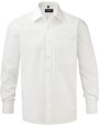 RUSSELL Men's Ls Pure Cotton Easy Care Poplin Shirt Hemden personalisierbar