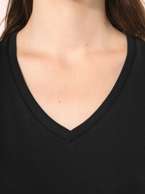 T-Shirts à personnaliser KARIBAN T-shirt Supima® col V manches courtes femme 