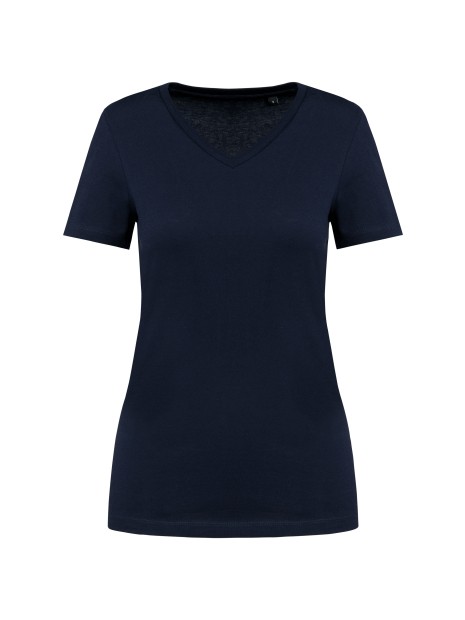 KARIBAN T-shirt Supima® col V manches courtes femme /api/colors/058f028c-f565-4146-9cba-11f5b0ade7a7 personnalisable