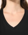 KARIBAN Supima® Damen-T-Shirt mit V-Ausschnitt und kurzen Ärmeln T-Shirts personalisierbar