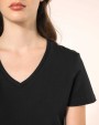 T-shirts KARIBAN Supima® dames-T-shirt V-hals korte mouwen voor bedrukking &amp; borduring