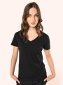 T-Shirts à personnaliser KARIBAN T-shirt Supima® col V manches courtes femme 