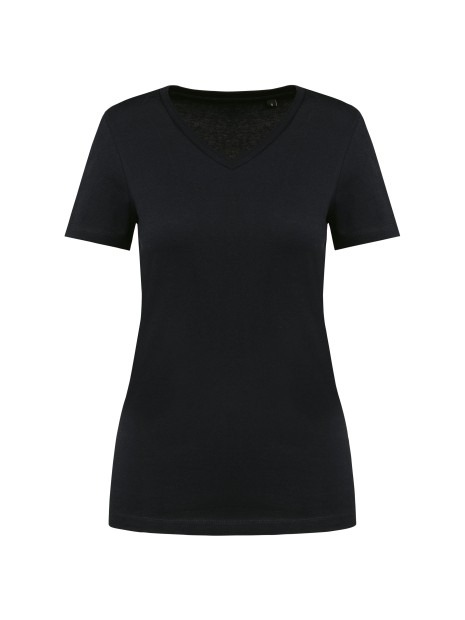 KARIBAN T-shirt Supima® col V manches courtes femme /api/colors/b9fdad4a-5e94-45cb-8c03-c08b349b28c3 personnalisable