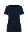 KARIBAN T-shirt Supima® col V manches courtes femme /api/colors/058f028c-f565-4146-9cba-11f5b0ade7a7 personnalisable