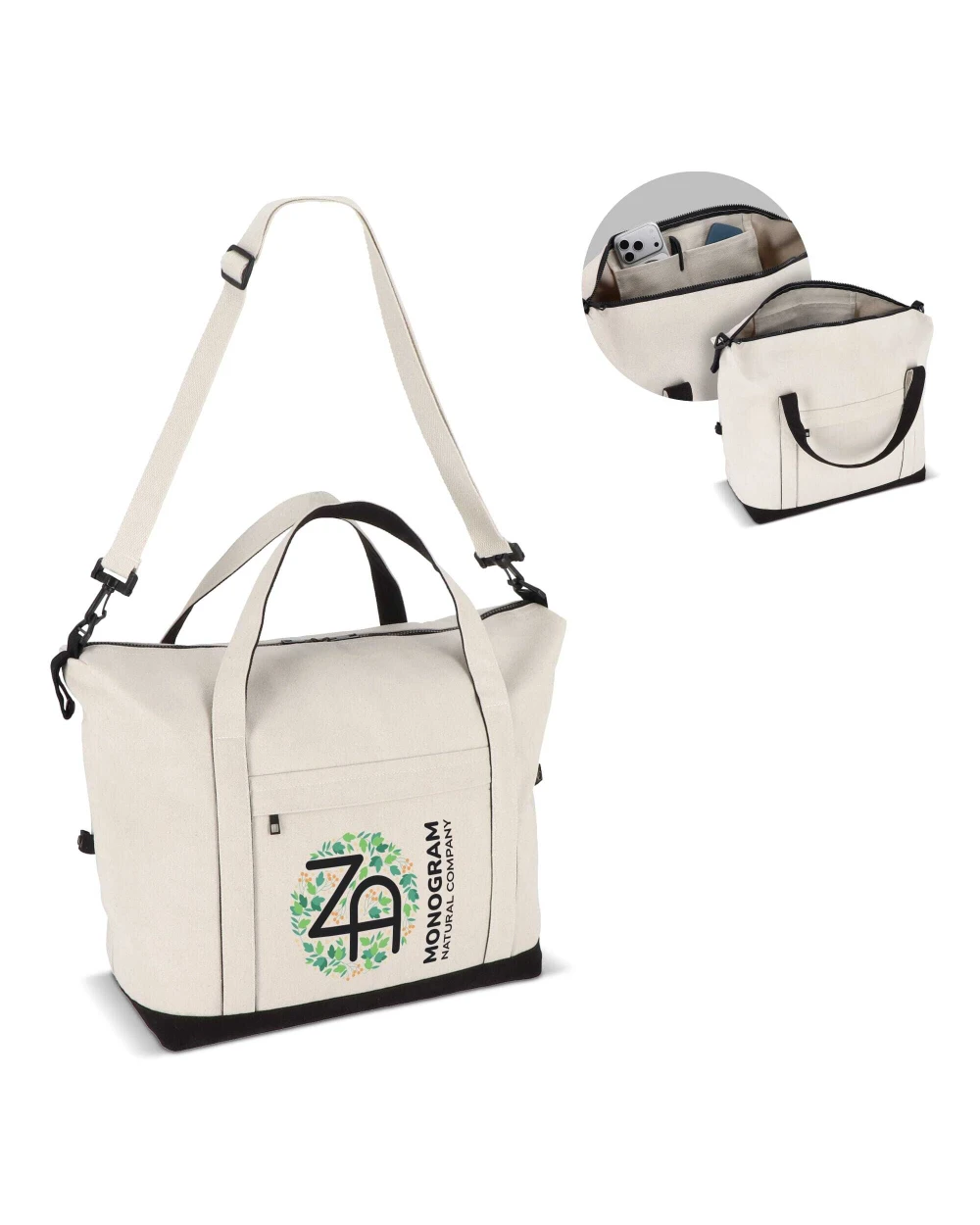 Tassen & Zakken INSIDEOUT InSideOut Reuuz Canvas Reistas 32 x 60 x 20 cm voor bedrukking &amp; borduring