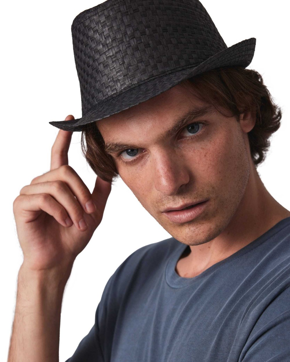 Casquettes personnalisable K-UP Chapeau de paille style Panama rétro