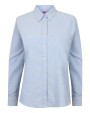 HENBURY Ladies Classic Long Sleeved Oxford Shirt Hemden personalisierbar