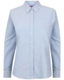 HENBURY Ladies Classic Long Sleeved Oxford Shirt Hemden personalisierbar