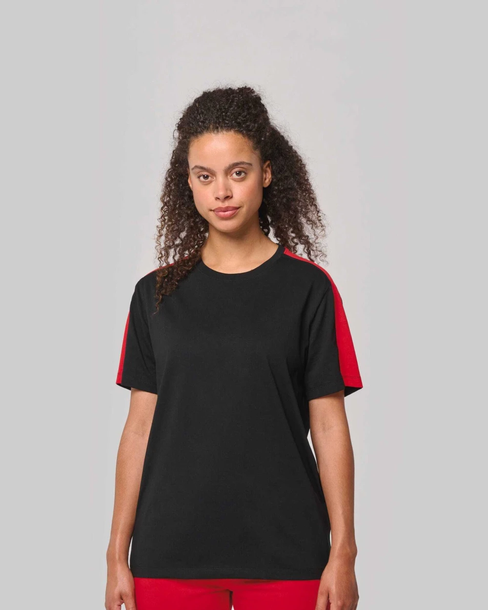 T-shirts PROACT Uniseks tweekleurig teamwear T-shirt voor bedrukking &amp; borduring