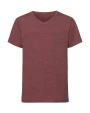 RUSSELL Boys V-Neck HD Tee T-Shirts personalisierbar