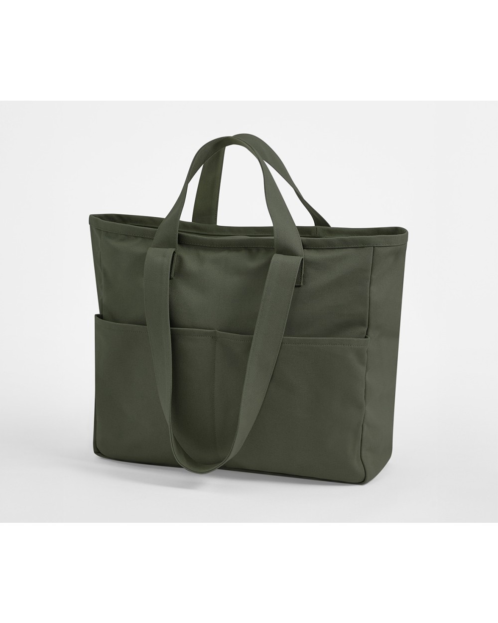Tote bags WESTFORDMILL DUAL HANDLE CARGO POCKET TOTE voor bedrukking &amp; borduring