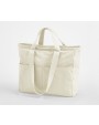 Tote bags WESTFORDMILL DUAL HANDLE CARGO POCKET TOTE voor bedrukking &amp; borduring