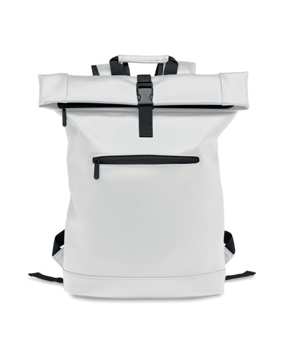 4DO 15" Rolltop-Rucksack PU Taschen personalisierbar