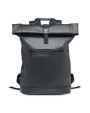 4DO 15" Rolltop-Rucksack PU Taschen personalisierbar