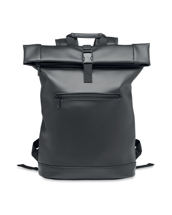 4DO 15" Rolltop-Rucksack PU Taschen personalisierbar