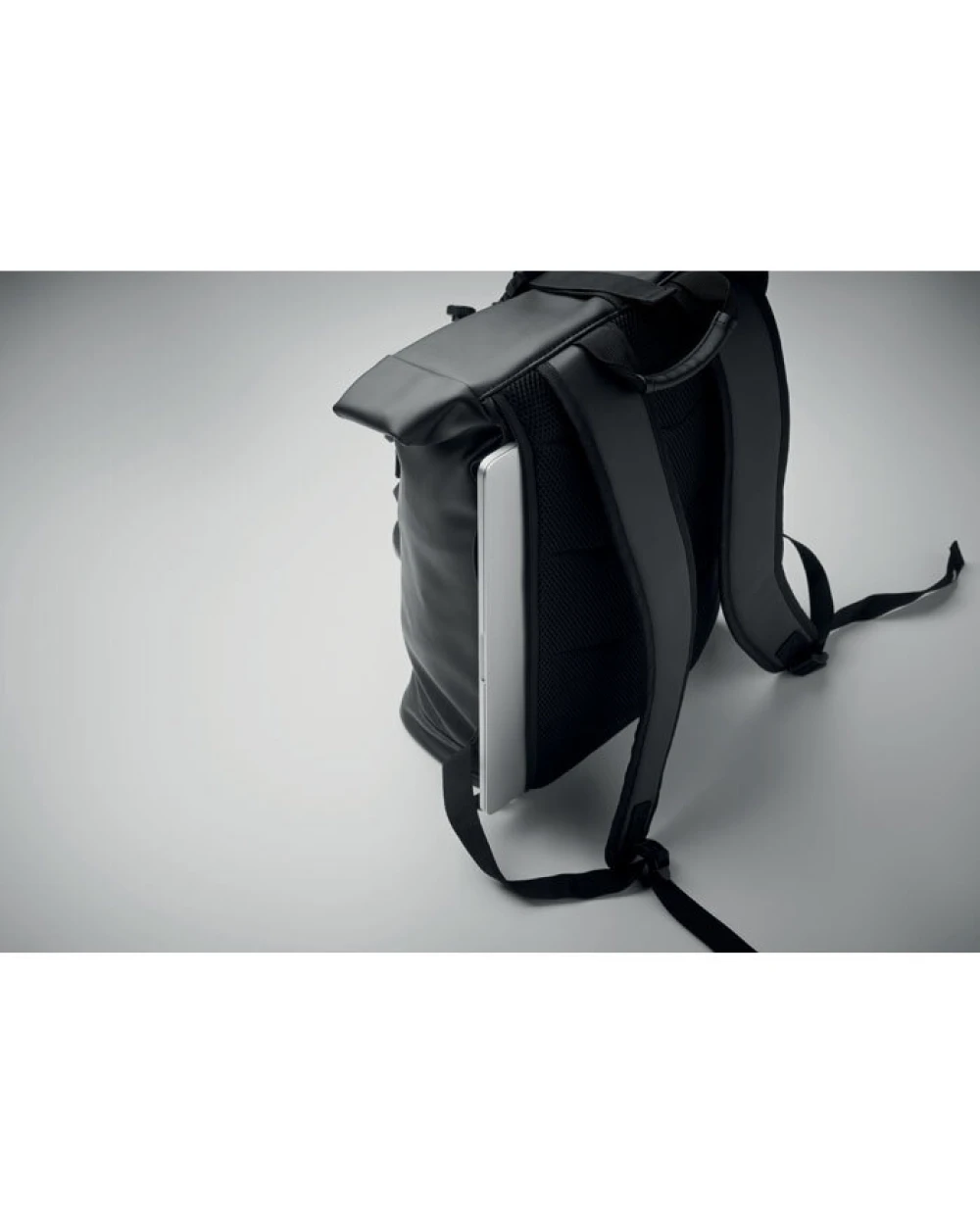 Tassen & Zakken 4DO Laptop Rolltop rugzak PU voor bedrukking &amp; borduring
