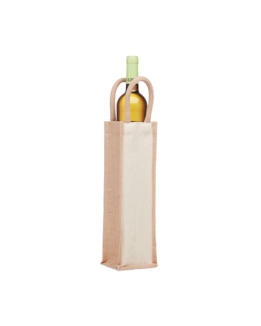 Tassen & Zakken 4DO Jute wijntas voor 1 fles voor bedrukking &amp; borduring