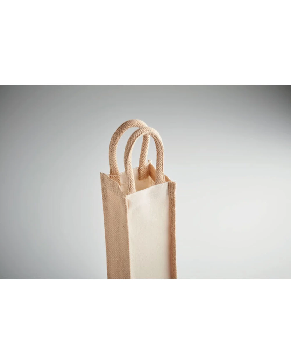 Tassen & Zakken 4DO Jute wijntas voor 1 fles voor bedrukking &amp; borduring