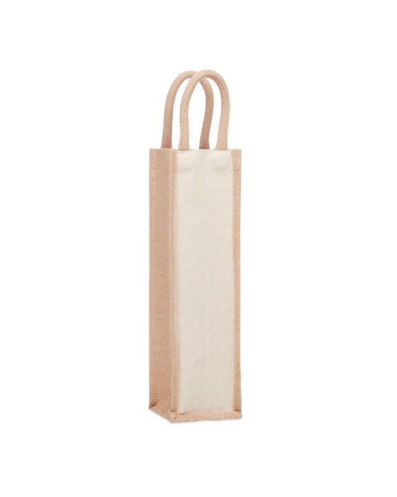 4DO Flaschen-Geschenktasche Jute Taschen personalisierbar