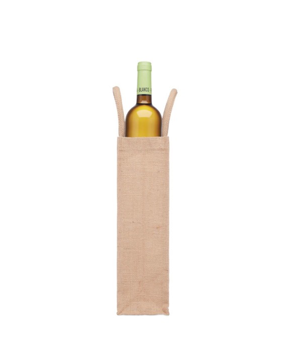 4DO Flaschen-Geschenktasche Jute Taschen personalisierbar