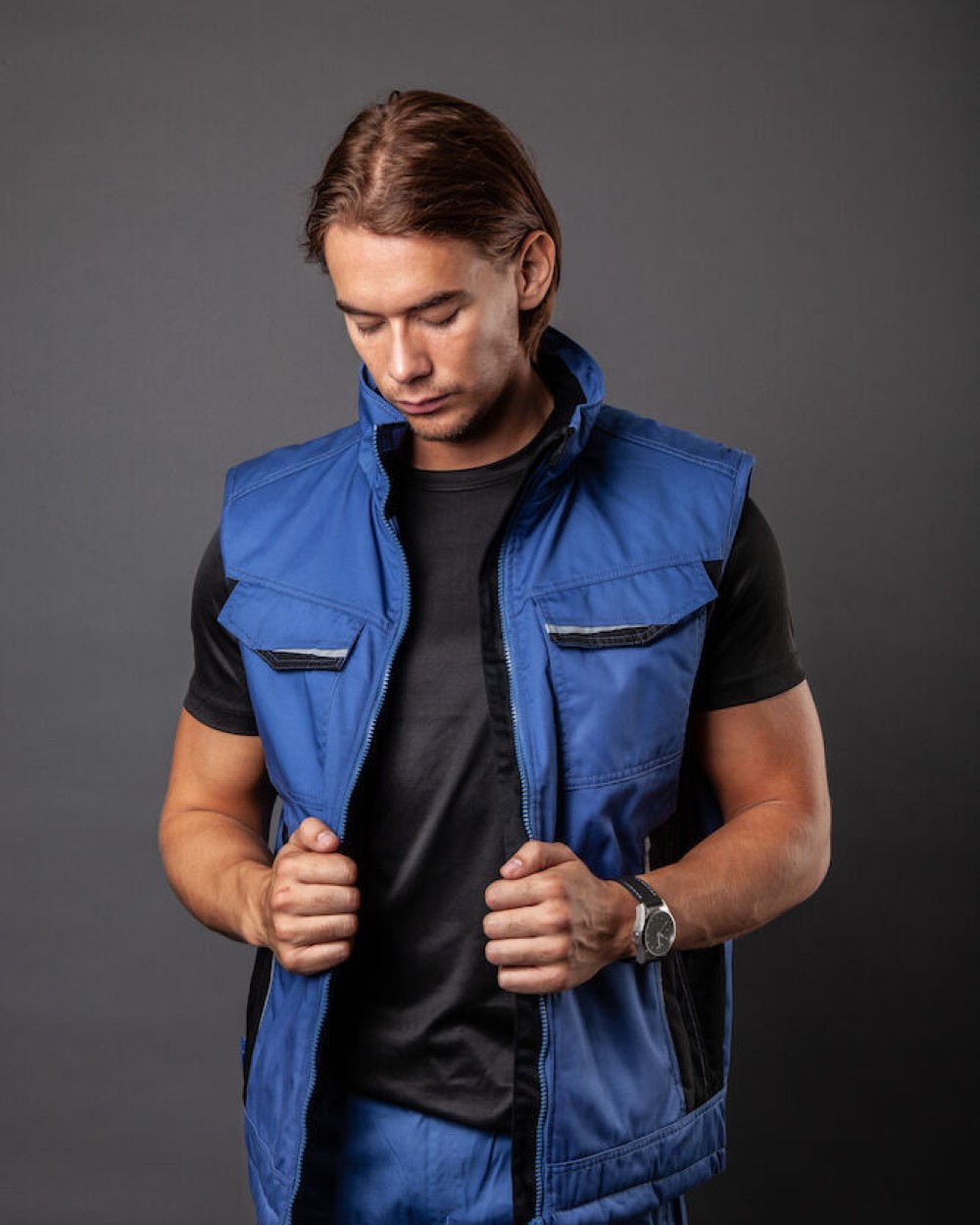 Vestes personnalisable PROJOB 5706 BODYWARMER MULTIPOCHES PRIO