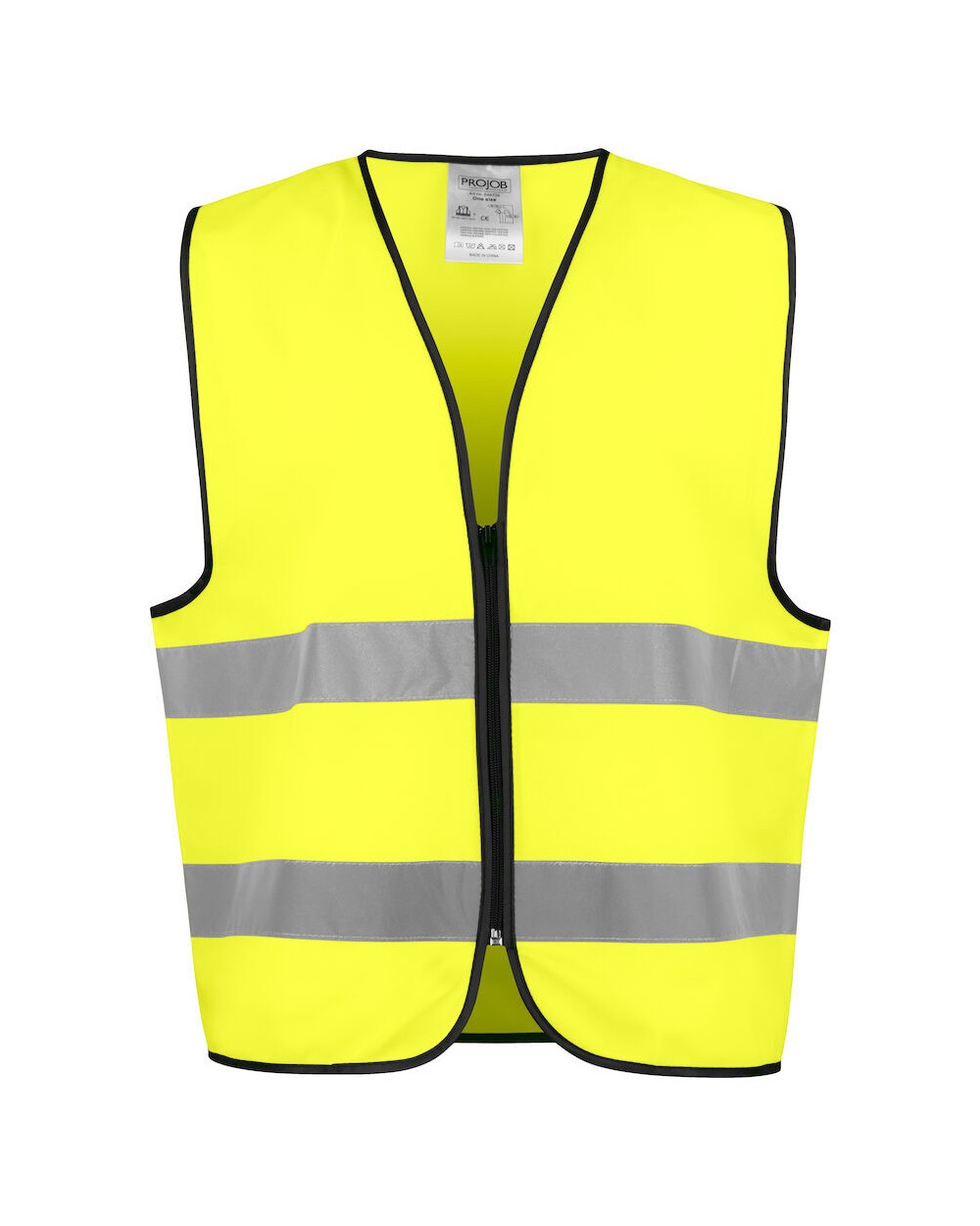 Gilets de sécurité personnalisable PROJOB 6709 CHASUBLE PRIO ZIPPEE - EN ISO 20471 CLASSE 2