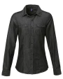 Hemden PREMIER Ladies` Jeans Stitch Denim Shirt voor bedrukking &amp; borduring