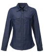 Chemises personnalisable PREMIER Ladies Jeans Stitch Denim Shirt