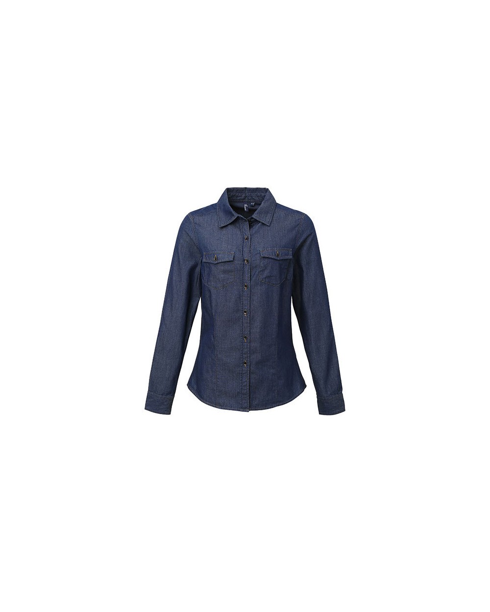 PREMIER Ladies Jeans Stitch Denim Shirt Hemden personalisierbar