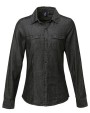 PREMIER Ladies Jeans Stitch Denim Shirt Hemden personalisierbar