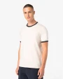 NATIVE SPIRIT Umweltfreundliches Ringer-T-Shirt mit kontrastierenden Kanten und verwaschenem Effekt für Herren T-Shirts personalisierbar
