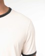 NATIVE SPIRIT Umweltfreundliches Ringer-T-Shirt mit kontrastierenden Kanten und verwaschenem Effekt für Herren T-Shirts personalisierbar