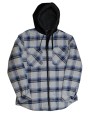BURNSIDE Men´s Flannel Jacket With Sherpa Hoodie Jacken personalisierbar