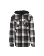 BURNSIDE Men´s Flannel Jacket With Sherpa Hoodie Jacken personalisierbar